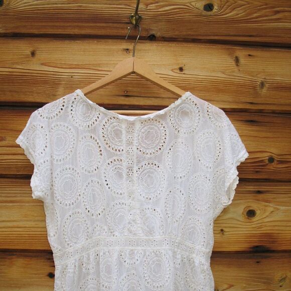 Johnny Was White Top Blouse - Picture 6 of 8